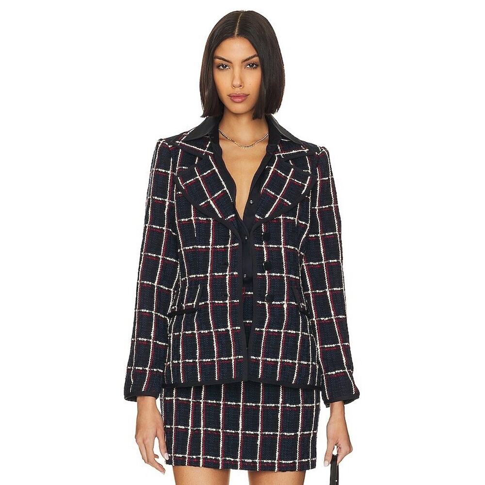 NWT Favorite Daughter Potenza Tweed Suit Sz 4 Blazer Sz 6 First Wife Skirt Set